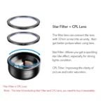 APEXEL camera phone lens 100mm macro lens 4K HD super macro lenses+CPL+star filter for iPhonex xs max Samsung s9 all smartphone - Image 5