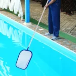 Swimming Pool Skimmer Net with 5 Aluminum Pole Sections Pool Net Skimmer Rak Pool Cleaner Leaf Removal Garden Pond Cleaning Tool - Image 3
