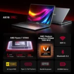 ACEMAGIC AX16Pro Gaming Laptop 16.1" IPS FHD AMD Ryzen™ 7 5700U Notebook 16GB DDR4+512GB PCI-E 53.58WH Windows 11 Computer - Image 2