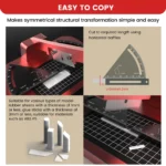 Precision Angle Cutting Station Fixed Angle Model Kits Accurate Micro Shaping Cut for Scale Models DIY Craft Hobby Building Tool - Image 6