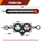 6/9/12Fold Ruler Multi Angle Measuring Ruler Tool Ruler Perforated Mold Professional DIY Wood Tile Flooring Punch Drill Tools - Image 4
