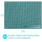 QJH 60*45cm A2 PVC Cutting Mat Board Durable Self-healing DIY Sewing Student Art Paper Engraving Pad Leather Craft Tool - Image 2