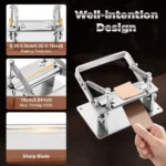 Manual Leather Splitter Skiver Adjustable Paring Peeling Machine Stainless Steel DIY Leather Working Tool - Image 3