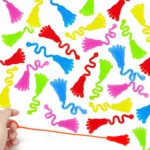 5-20 Pcs Kids Funny Glitter Sticky Hands Toy Foot Elastic Sticky Squishy Slap Foot Toy Kids Novelty Gift Party Favors Supplies