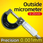 Precise Gauge Micrometer 0-25mm 0.01mm Outside Metric Caliper Measurement Micrometer Tool Mechanical micrometer - Image 2