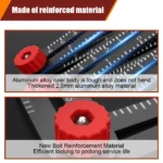 6/9/12Fold Ruler Multi Angle Measuring Ruler Tool Ruler Perforated Mold Professional DIY Wood Tile Flooring Punch Drill Tools - Image 2