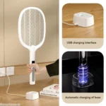 4000V Type-C Electric Fly Swatter Killer Insect Rechargeable Detachable Handheld Automatic Tapping Mode Indoor and Outdoor - Image 3