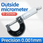 Precise Gauge Micrometer 0-25mm 0.01mm Outside Metric Caliper Measurement Micrometer Tool Mechanical micrometer - Image 4