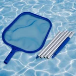 Swimming Pool Skimmer Net with 5 Aluminum Pole Sections Pool Net Skimmer Rak Pool Cleaner Leaf Removal Garden Pond Cleaning Tool - Image 2